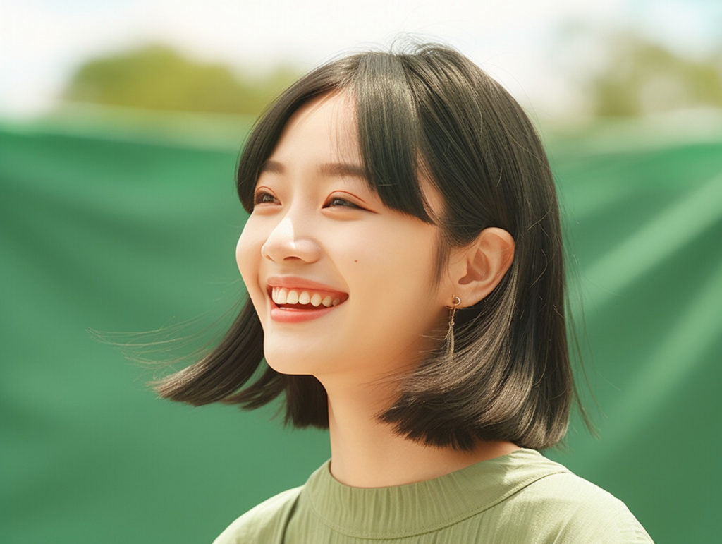 黒髪のパパ活女子